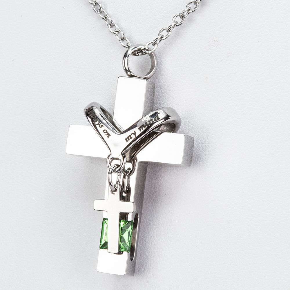 Kegyeleti kereszt medál nyaklánccal