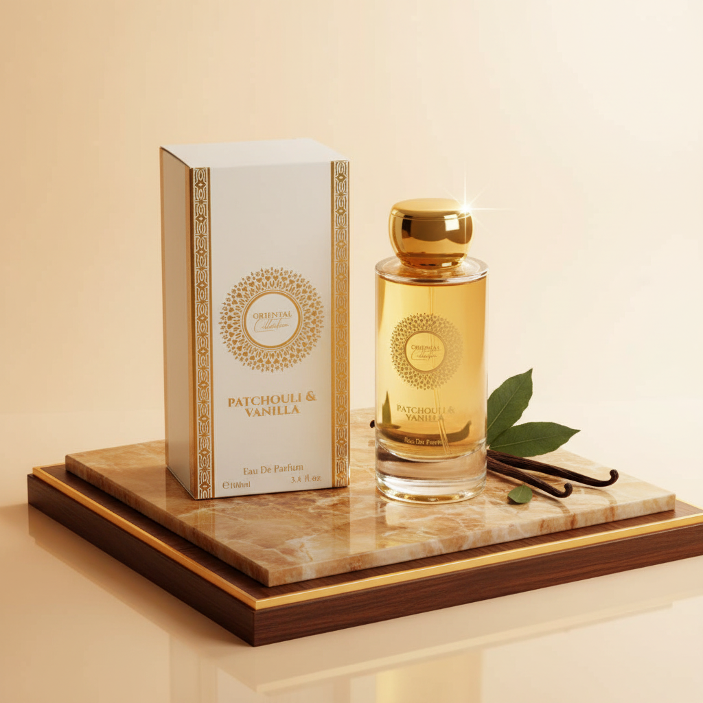 100 ml EDP PATCHOULI & VANILLA Fás, elegáns, púderes orientális női parfüm