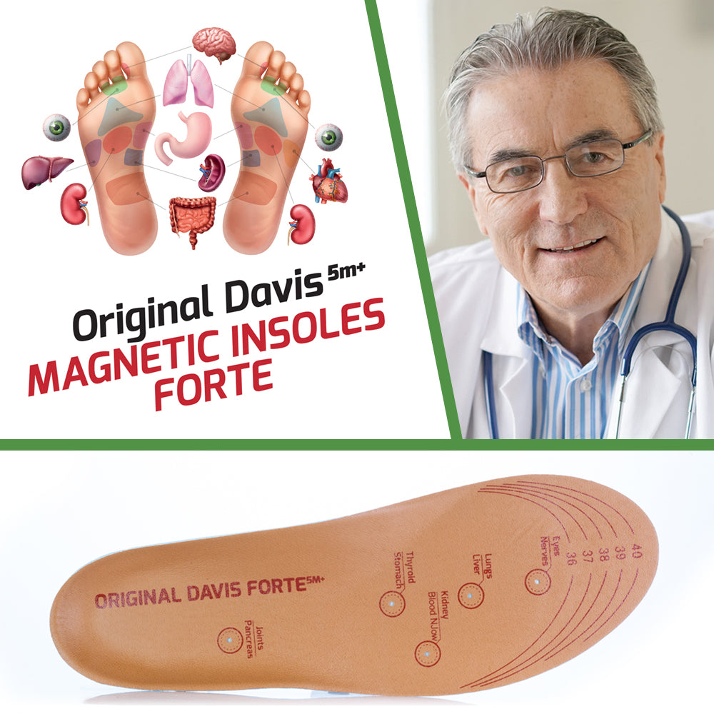 Original Davis® FORTE 5m+ mágneses memóriahabos talpbetét