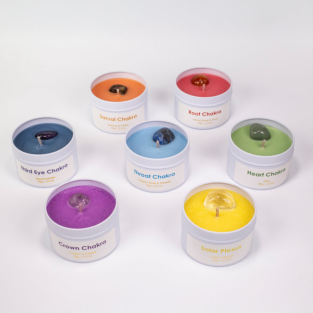 Emporia 7 részes csakragyertya szett + AJÁNDÉK karkötő és nyaklánc