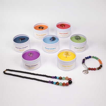 Emporia 7 részes csakragyertya szett + AJÁNDÉK karkötő és nyaklánc