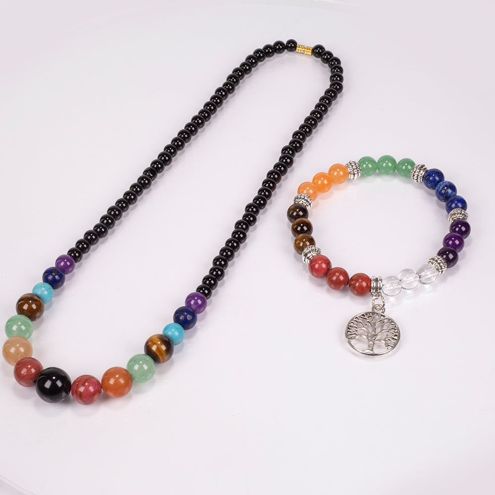 Emporia 7 részes csakragyertya szett + AJÁNDÉK karkötő és nyaklánc