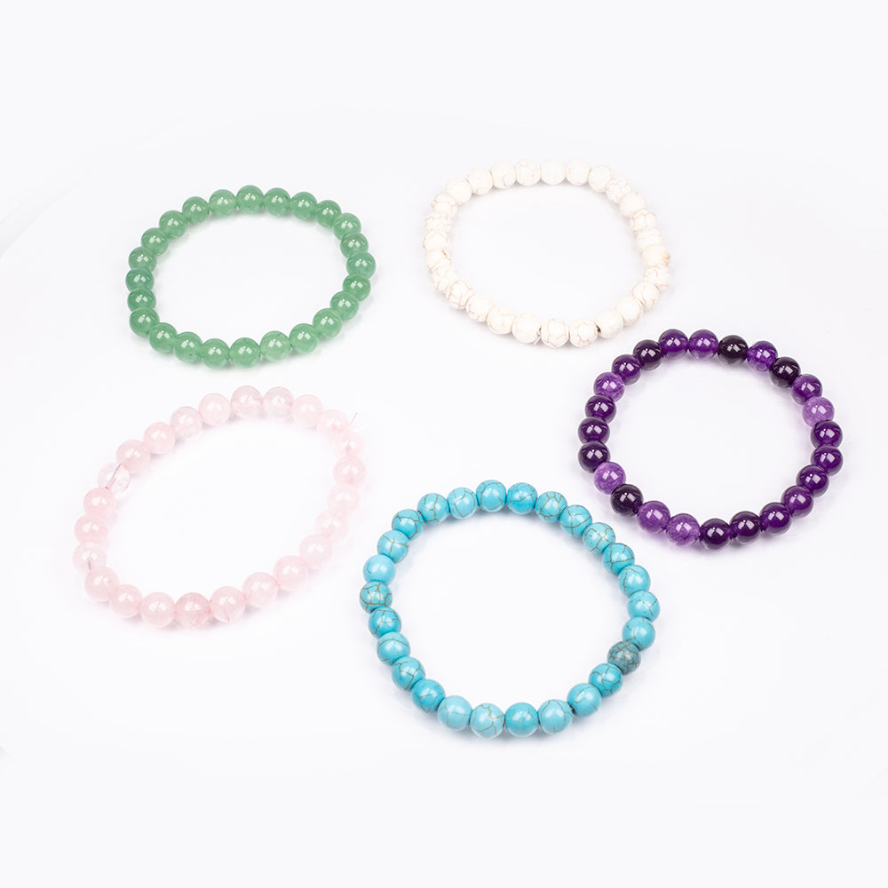 5 Darabos ásvány karkötő szett